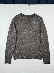 RAG & BONE Brown Wool Alpaca Silk Sweater Speckled Men's Medium Brown Multicolor - Picture 1 of 11