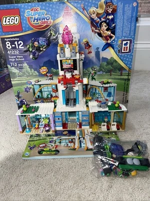 LEGO DC Super Hero Girls 41232 Super Hero High School Retired 99% Complete - Image 1 of 4