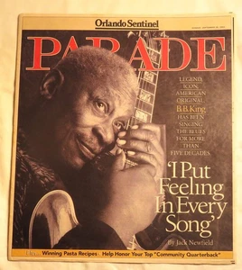 B.B. KING Tour/Performance Rider, Parade Magazine, & 45 RPM SINGLE LOT SEE PICS! - Picture 1 of 7