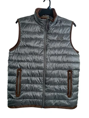 Drake Waterfowl Synthetic Double Down Insulated Zipped Hunting Vest Mens M Lead - Image 1 of 4