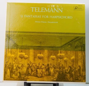 Helma Elsner~12 Fantasias For Harpsichord (First Twelve) Dover HCR 5210 Mono LP - Picture 1 of 4