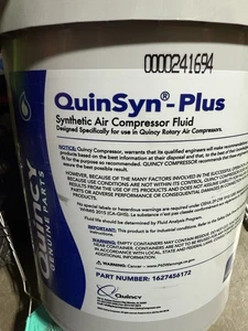 Quincy QuinSyn Plus Luftkompressor Schmiermittel, 8000 Stunden, 5 Gallonen Eimer - Bild 1 von 4