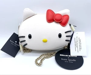 Kate Spade Hello Kitty 3D Mini Crossbody Bag Pink Leather Purse MBb0633 - Picture 1 of 9
