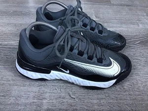 Men's Nike Alpha Huarache Elite 4 Turf Baseball Shoes Black DJ6523-011 Size 7 - Picture 1 of 14