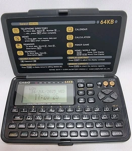 Casio Digital Diary SF-4600B 64KB New Batteries Full Working Order - Afbeelding 1 van 5