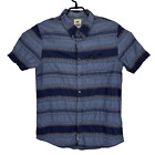 LEE Shirt Mens MEDIUM Multicoloured Short Sleeve Regular Fit Button Down