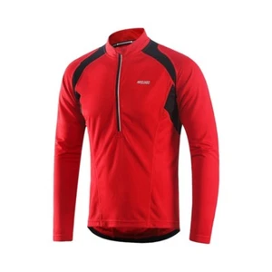 Camisetas De Ciclismo De Media Cremallera Para Hombres Manga Larga De Montaña - Imagen 1 de 15