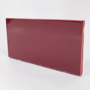 Craven Burgundy Glazed tile 152x75mm tile - Picture 1 of 1