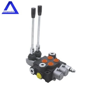 2 Spool Hydraulic Control Valve Double Acting 13 GPM 3600 PSI SAE Ports 3600Psi - Picture 1 of 10