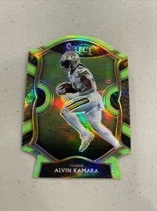 Select Football Alvin Kamara 2020 verde lima Prizms troquelado #35 Concourse - Imagen 1 de 2