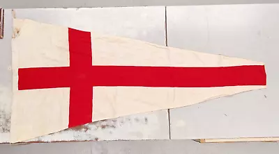 Banderín de bandera de señal de algodón de la Marina de los Estados Unidos de colección número 8 barco náutico marítimo Segunda Guerra Mundial grande Foto 1 de 4