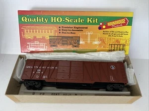 Roundhouse HO Scale Great North 50’ Out Brace Boxcar DBL. Stahltüren #2165 - Bild 1 von 6
