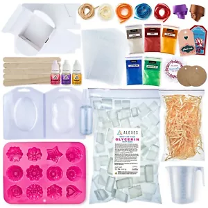 Soap Making Kit Melt & Pour Soap Base Colorants Soap DIY Soap Making Supplies - Picture 1 of 15