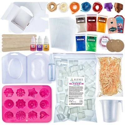 Soap Making Kit Melt & Pour Soap Base Colorants Soap DIY Soap Making Supplies - Image 1 of 4