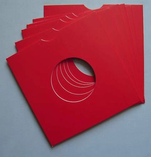 7" RED CARD RECORD SLEEVES - (pack of 25)  - Bild 1 von 1