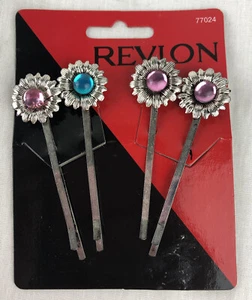 Revlon Glam Bobby Pins 3" NOS 77024 Goody 1996 Strass Bob Slide Vintage  - Bild 1 von 6
