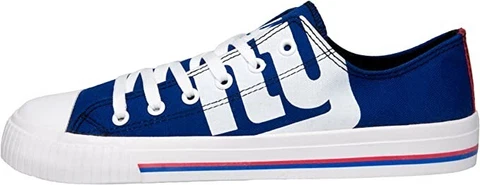 NEW YORK GIANTS--MEN'S CANVAS TENNIS SHOES---SIZE 9 Cover