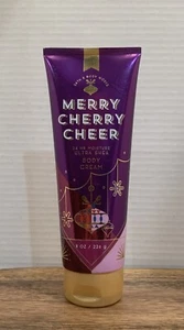 Bath and Body Works MERRY CHERRY CHEER Ultra Shea Body Cream ~ 8 fl.oz. - Picture 1 of 2