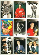 1992-93 UPPER DECK GORDIE HOWE HEROES INSERT CARDS - PICK SINGLES - FINISH SET 