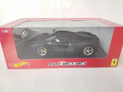 Hot Wheels Ferrari LaFerrari matt black 2013 1/18 BLY53 - Immagine 1 di 2