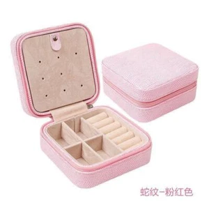 1pcs Pink Morden Portagioie Portatile da Viaggio Sacchetto Gioielli Coreano - Foto 1 di 4