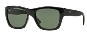 Ray-Ban Wayfarer Square Sunglasses (RB4194 601) Black/Green Nib $178 - Picture 1 of 2