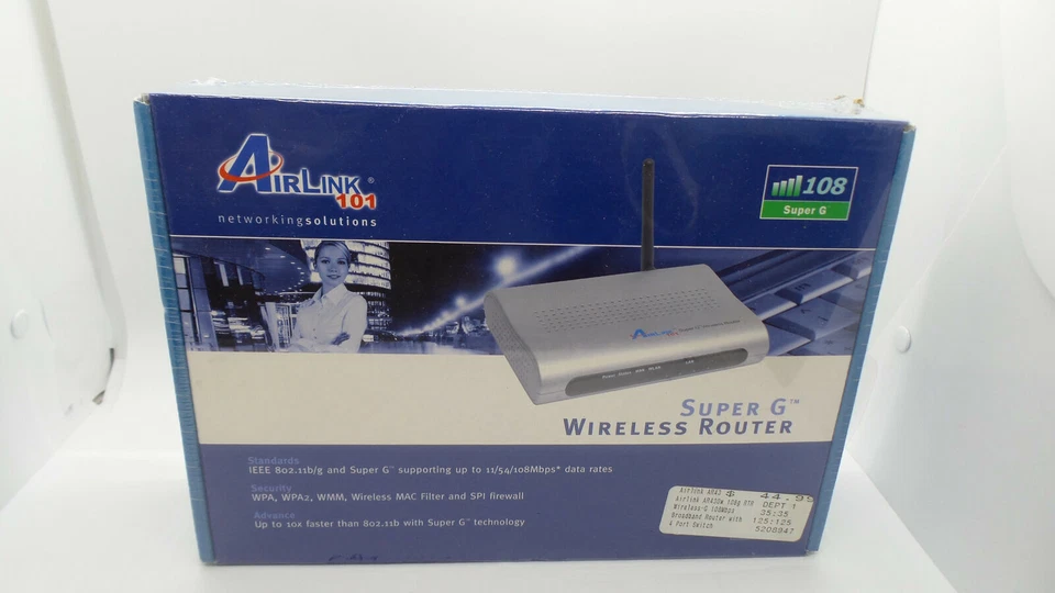 Airlink AR430W 54 Mbps 4-Port 10/100 Wireless G Router - Image 1 of 1