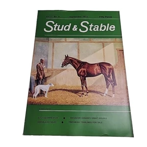 Stud & Stable Magazine V11 N9 September 1972 Horse Horseracing Mag Book - Picture 1 of 2