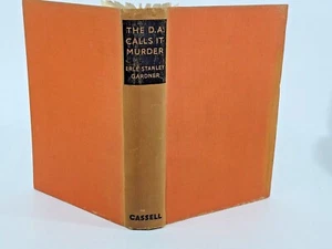 The D.A. Calls It Murder / Erle Stanley Gardner 1937 1ST UK - #1 Doug Selby Srs - Picture 1 of 5