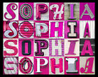Sophia Name Poster Featuring Photos Of Pinkl Sign Letters