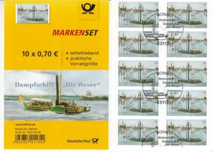 Federación 3279 hoja de lámina 62 Die Weser Schiffs oo - Imagen 1 de 1
