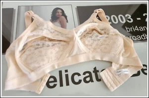 Playtex-Cross Your Heart~Size 18DD-Lace Trim-Soft Cup-Wire Free-Bra-Y1001H-Nude - Picture 1 of 7