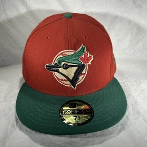 Toronto Blue Jays New Era Brick/Green Two-Tone Color 59FIFTY Fitted Hat 7 5/8 - Picture 1 of 13