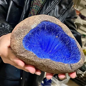 4,49 Pfund blau natürlicher Goethit Kristall Quarz Energie Erz Heilung Mineral Probe - Bild 1 von 13