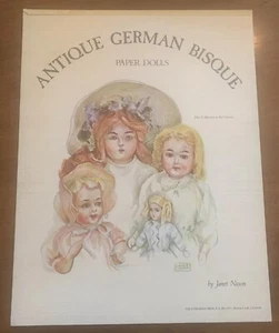Antico libro di bambole di carta bisque tedesca vintage 1977 di Janet Nason - Foto 1 di 6