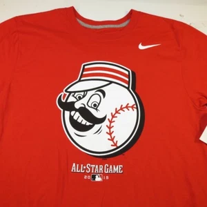 NEW NWT NIKE CINCINNATI RED ALL STAR GAME BASEBALL TEE T SHIRT Mens M Red - Picture 1 of 4
