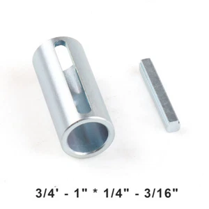 3/4" to 1" w/Step Key & Gas Engine Pulley Crank Shaft Sleeve Adapter Predator - Picture 1 of 5