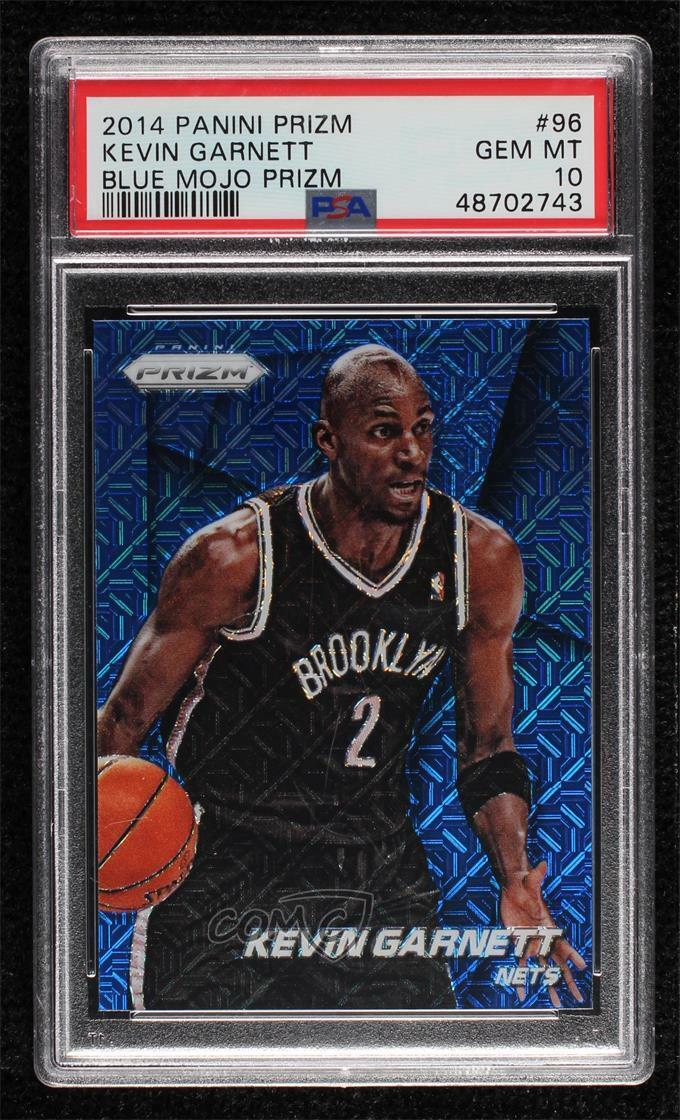 2014-15 Panini Prizm Blue Mojo Prizms Kevin Garnett #96 PSA 10 GEM MT HOF