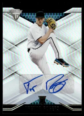 2021 Panini Chronicles Titanium Autographs Trevor Rogers RC Auto Miami Marlins - Image 1 of 2