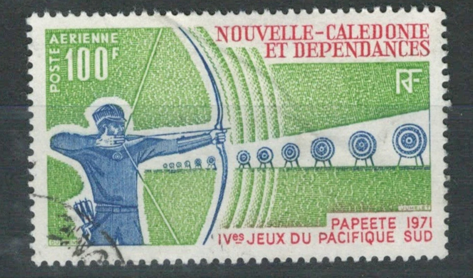 CALEDONIA FRENCH COLONIES IV SOUTH PACIFIC 1971 USED AIR MAIL STAMP LOT(CAL 322) - Image 1 of 1