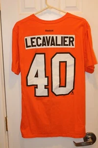 orange Philadelphia Flyers Vincent Lecavalier (40) jersey t-shirt - adult large - Picture 1 of 6