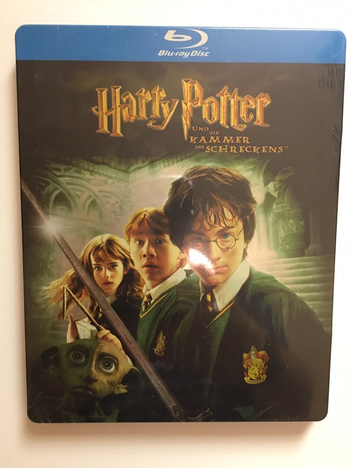 Harry Potter and The Chamber of Secrets Steelbook Blu Ray German Region
