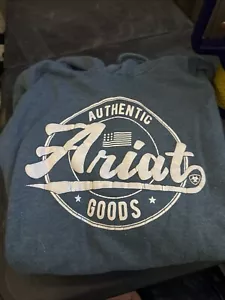 Ariat Pullover Hoodie Damen Gr. XLarge Blau Brustumfang Logo - Bild 1 von 1