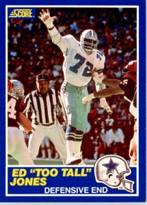 1989 Score Football #5 Ed "Too Tall" Jones Dallas Cowboys - Picture 1 of 2
