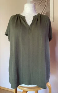 EDDIE BAUER leichtes Kurzarm-Shirt, Gr. XL (48-50), Farbe Khaki - Oliv - Bild 1 von 7