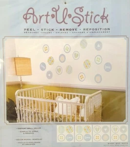 Lote 26 Studio Bebé Niño Lunares Arte 16 Pelar y Pegar Guardería Arte Decoración Círculos Azules  - Imagen 1 de 4