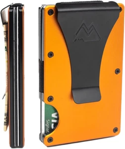 Mountain Voyage RFID Blocking Slim Wallet with Money Clip - Unisex Front Pocket - Picture 1 of 34