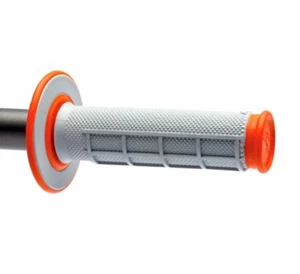 Renthal MX / Enduro Dual Compound Grips Diamond / Waffle (GREY / ORANGE) (G155) - Picture 1 of 2