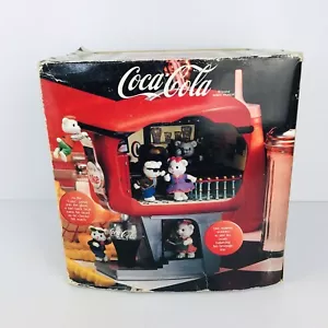 Coca-Cola Enesco Soda Shop Hop - Multi Action Lighted Musical Box Working - Picture 1 of 21