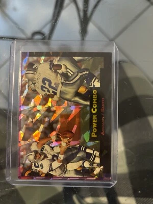 1993 Pro Set Power Combos  Cracked Ice Gold Prisms PC8 Troy Aikman Emmitt Smith  - Image 1 of 2